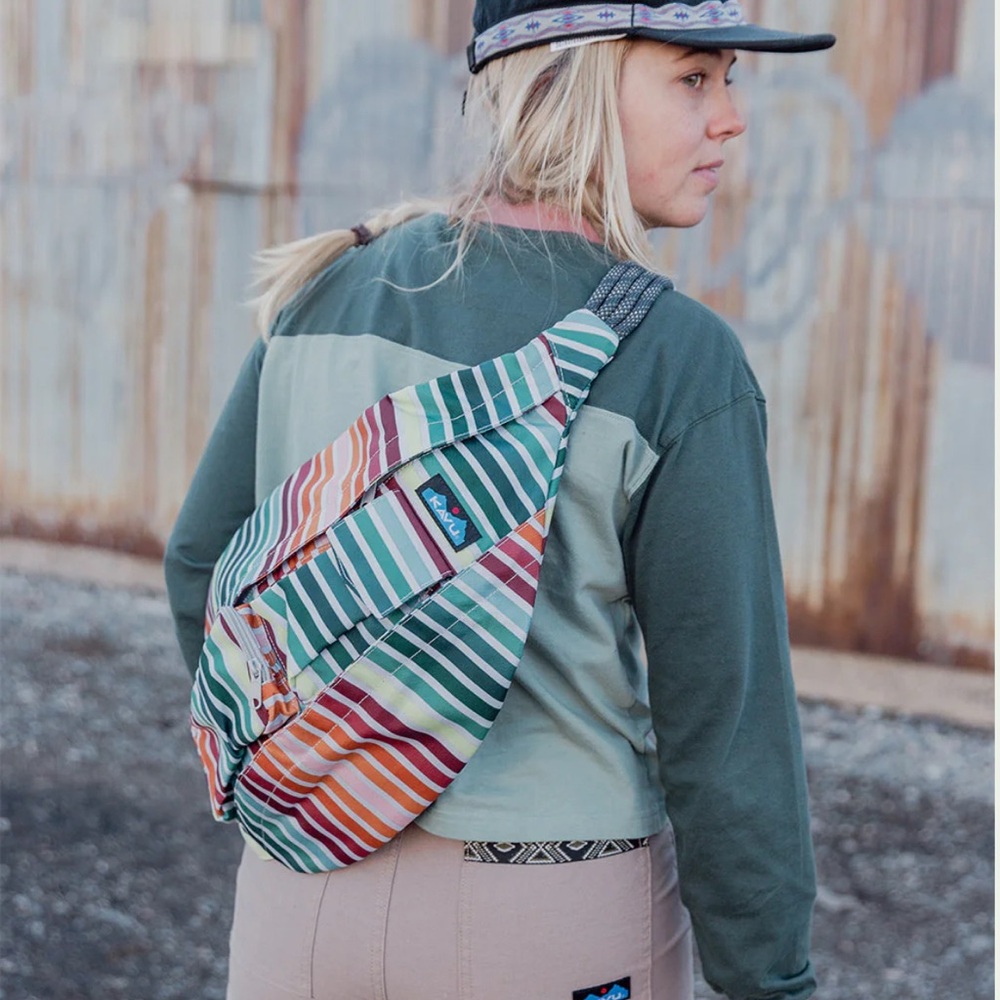 Kavu Rope Sling Bag in November Stripe